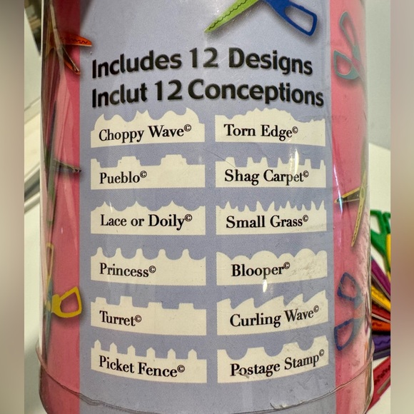 Provo Craft Set of 12 Paper Shaper Scissors - Picture 2 of 3